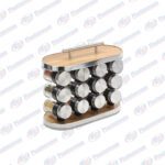 JUEGO DE CONDIMENTERO DE 12PCS PLATEADO HW06401 (CAJA 12PC)