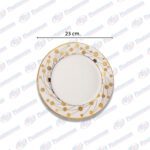 PLATO DECORADA/CERAMICA MOTAS/DORADA(M) KC00896 (40 X CJA)