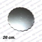 BASE REDONDO TORTA PLATEADO 26CM 69751