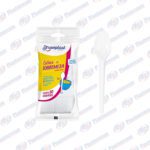 CUCHARITA PLASTICA BLANCO STRAWPLAST (CJA 20X50UNID)