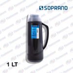 TERMO CRISTAL A/C 1L C/PICO NEGRO SOPRANO (CJA X 10)