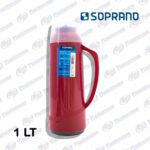 TERMO CRISTAL A/C 1L C/PICO ROJO SOPRANO (CJA X 10)