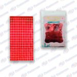 CORTINA CUADRADA ROJO CM02442