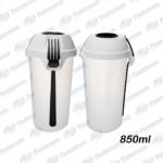 VASO P/ ENSALADA DE FRUTA 850ML NEGRO