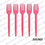 TENEDOR ROSA FORFEST (50UN)