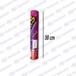 BOMBA LANZA CONFETTI PAPEL COLORIDO 38CM HNY-Z40