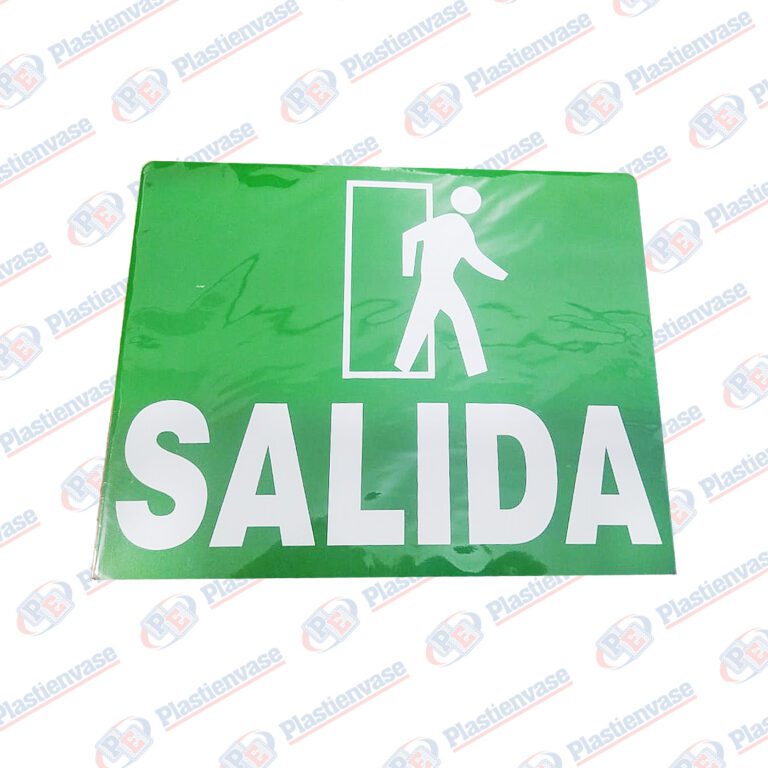 CARTEL SEÑALIZACION SALIDA PL-108 - Plastienvase