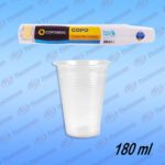 VASO TRANSPARENTE 180ML COPOBRAS (100UND)