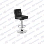 SILLA GIRATORIA P/BAR DE CUERINA NEGRO (HS177H)