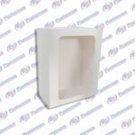 CAJA C/VISOR BLANCO P/REGALO 24.5X20X10