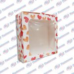 CAJA C/VISOR 22X22X7 ROJO GER007.1.1