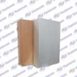 CAJA C/TAPA 16X17 BLANCO Y MARRON 91456