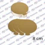 BASE P/DULCES 8CM DORADO (10UND)