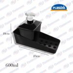 JGO PORTA DETERGENTE NEGRO PLASUTIL 13969