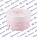 CAJA REDONDA PLASUTIL INFANTIL ROSA 9056