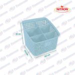 ORGANIZADOR RATTAN 6 DIVISORIAS VERDE NITRON
