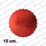 BASE REDONDO MINI TORTA ROJO 15CM