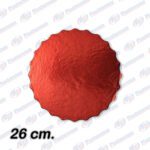 BASE REDONDO TORTA ROJO 26CM