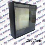 CAJA VISOR CUADRADO NEGRO 25X25X8 (31913)