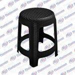 BUTACA REDONDA ARQPLAST NEGRO