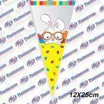 BOLSA CONO P/HUEVO DE PASCUA 12X25CM (50UND)