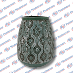 PORTA VELA DE METAL C/DISEÑO 20CM (26433)