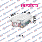 CAJA ORGANIZADORA 8,6LT SANREMO (960E)