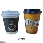 VASO P/CAFE 240ML C/TAPA C/DISEÑO MARUTEX CGAX52