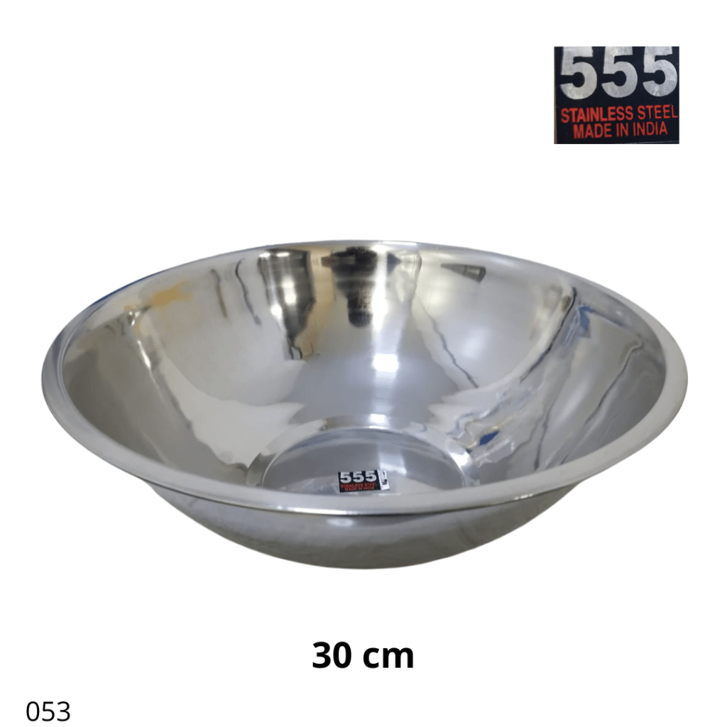 BOWLS INOX 30CM 555 STAINLESS STEEL (12007/30) - Plastienvase