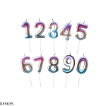 VELA CUMPLEAÑOS METALIZADO BIRTHDAY DEL 0 AL 9-? YL-71882
