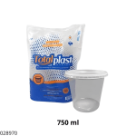 POTE KIT C/TAPA (24UNID) TOTALPLAST KP-750 (10 X CJA)