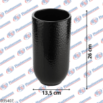 JARRON DE CERAMICA NEGRO BUGALLON