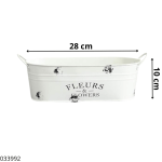 MACETA METAL FLEURS & FLOWERS 31032