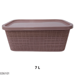 ORGANIZADOR C/TAPA BOSCO TREVI ROSA CORAL 7LT