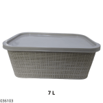 ORGANIZADOR C/TAPA BOSCO TREVI GREIGE 7LT