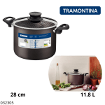 CACEROLA ALTA PARIS 11.8LTS 28CM TRAMONTINA 28530/628
