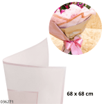 PAPEL COREANO 68X68CM ROSE GOLD FLORAL ATLANTA (X UNIDAD)