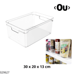 ORGANIZADOR S/TAPA CLEAR 30X20X13