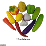 ADORNO VERDURAS SURTIDAS 12PC