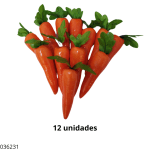 ADORNO VERDURA ZANAHORIA 12PC