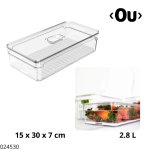 ORGANIZADOR P/FRUTAS CLEAR 2.8LT FRESH
