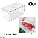 ORGANIZADOR CLEAR FRESH C/TAPA 5LT OF300