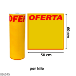 BOBINA DE PAPEL CARTEL DE OFERTA 50X60CM
