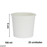 POTE POLIPAPEL S/DISEÑO 100ML (25 UND)