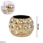 ADORNO FLORERO DORADO 13CM (04-379439)