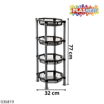 FRUTERA OCTOGONAL 4 BANDEJAS PLASNEW 435