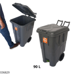 BASURERO INDUSTRIAL 90LT C/RUEDA A PEDAL ANTARES 6886