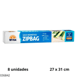 BOLSA HERMETICO ZIP P/ALIMENTOS WYDA G (8 UND)