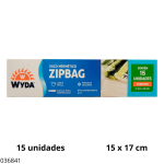 BOLSA HERMETICO ZIP P/ALIMENTOS WYDA P (15UND)
