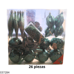 ADORNOS P/ARBOLITOS NAVIDEÑOS 24PV (AD9010-A)